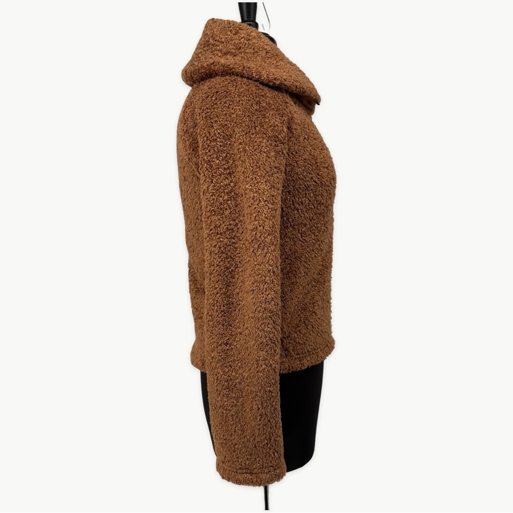 Vintage Patagonia Synchilla Teddy Fleece Jacket Size Small Camel Brown Y2K Cozy - Picture 6 of 9
